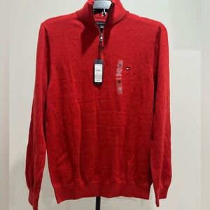 NWT Tommy Hilfiger Men's Quarter-Zip Knit Pullover Sweater XS